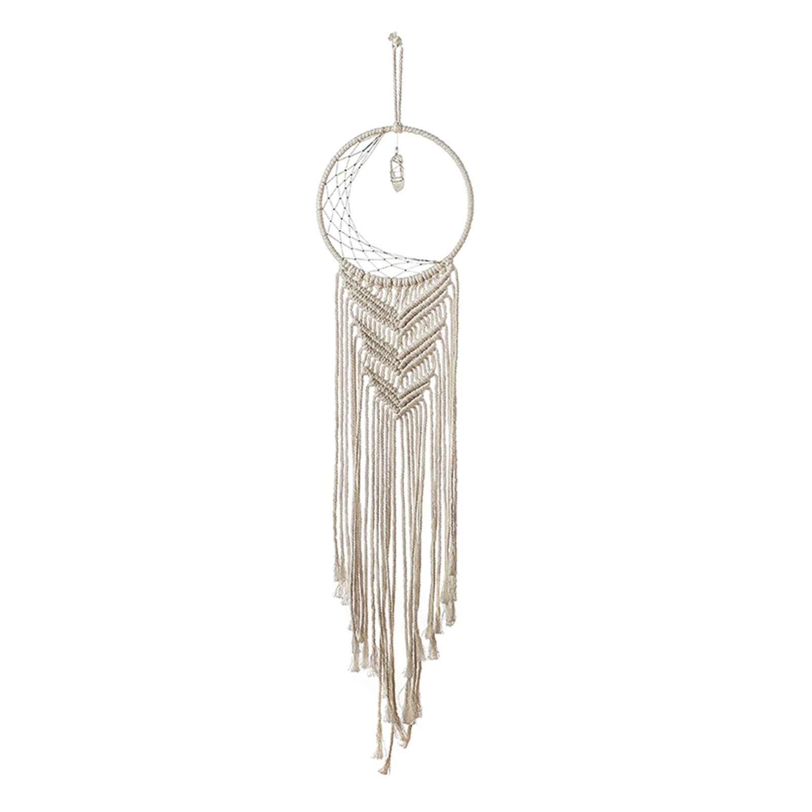 

Ramadan Dream Catcher Nordic Macrame Wall Hanging Ornament Hand Woven Cotton Pendant EID Mubarak Home Room Decoration