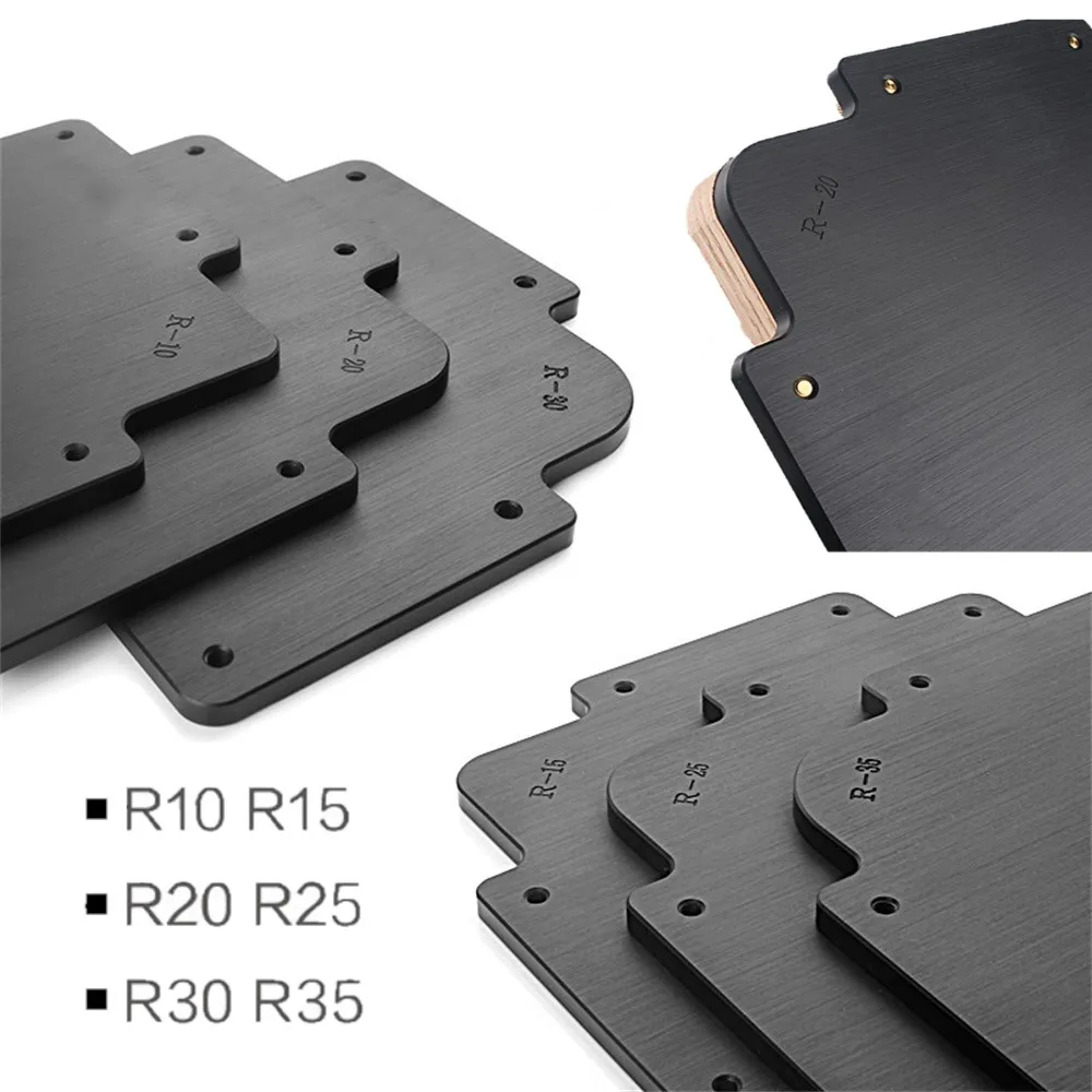 

Quick-Jig Router Table Bit Corner Jig Templates Woodworking Trimming Machine Locator Auxiliary Tools R5-R35