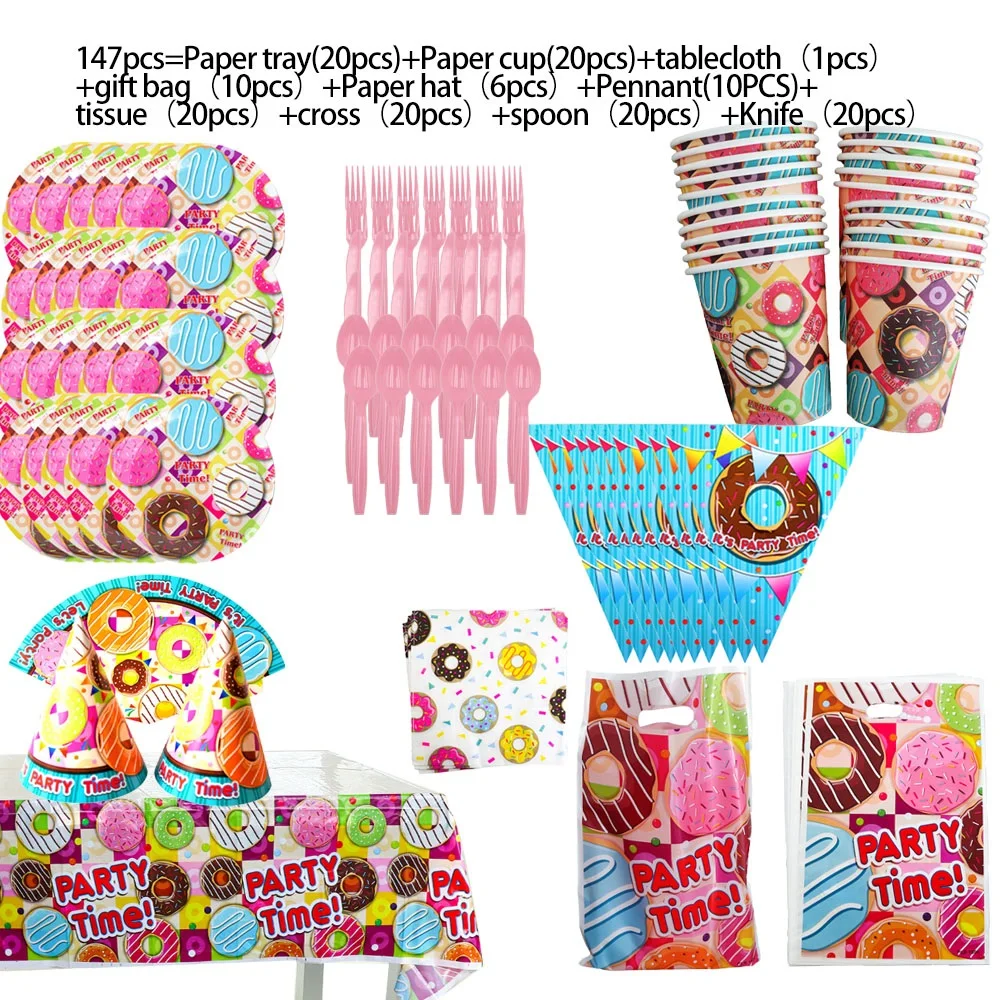 Пончики украшение для дня рождения товары вечерние Ринок баннер будущей мамы