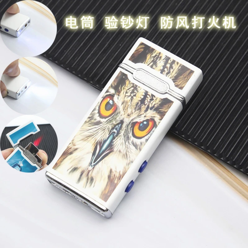 

Windproof Lighter, Spray Paint and Color Printing, Dual-lamp Flashlight, Banknote Detector, Red Fire, Inflatable Lighter