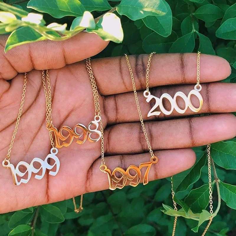 Свадебное ожерелье с английской датой годовщина ювелирные изделия 2001 2003 2004 2005 2006