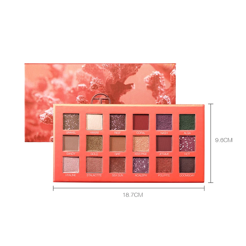 O. TW O.O 18 цветов макияж тени для век Палитра матовая Профессиональный мерцающий