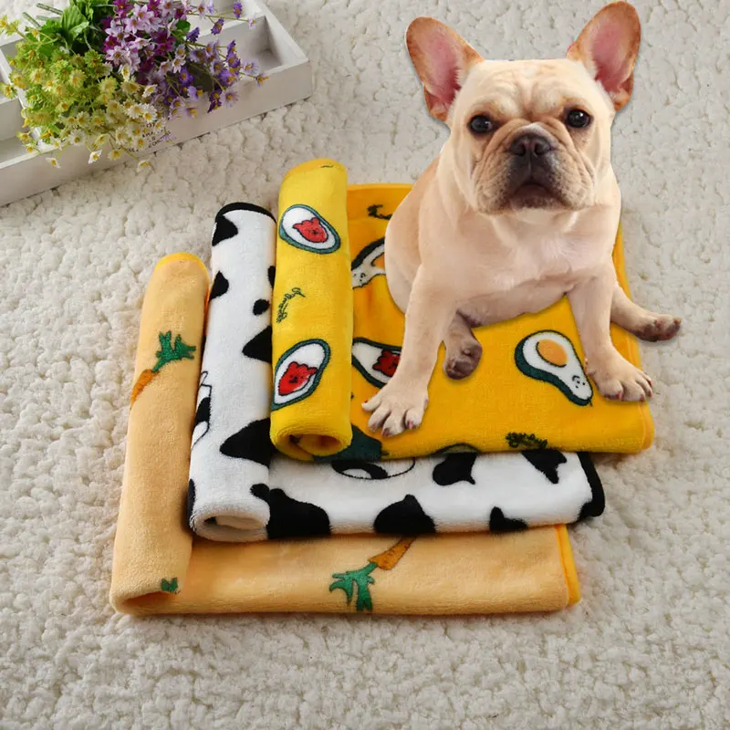 Pet soft Warm Blanket Dog Towel Rug Pet Mat Dog Bed Winter Cat Dog Blanket puppy Towel Blanket Sleeping Cover Pet Supplies