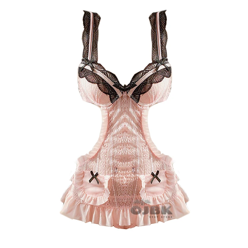 

women NightLife Bodydress Sleepwear tight fishnet Open Cortch underwear Sexy lingerie Mesh Stockings temptation Tight