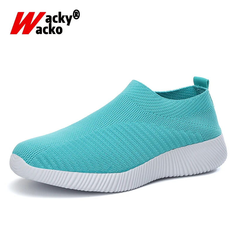 Женские кроссовки с дышащей сеткой Wacky мягкие Прогулочные на платформе без