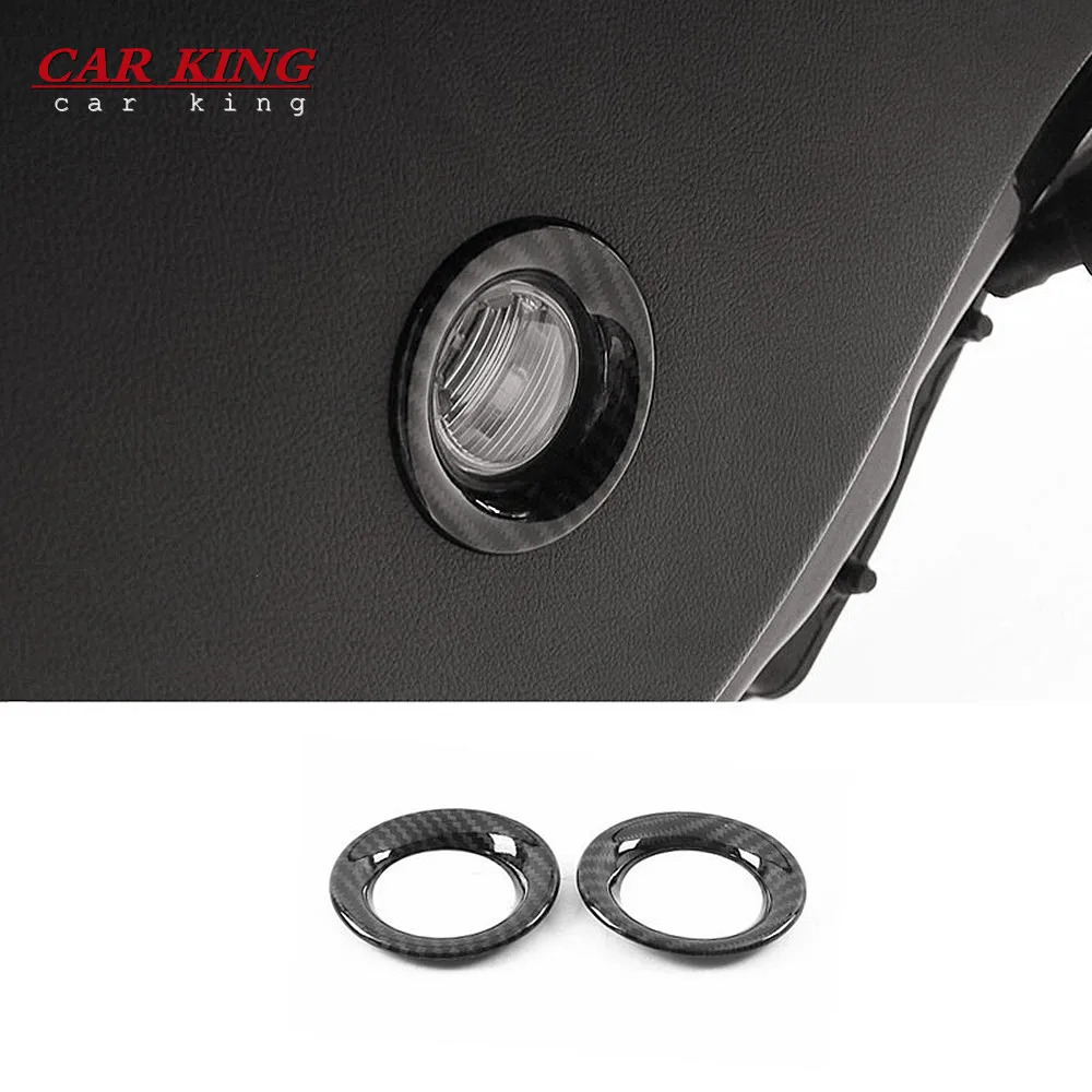 

ABS Carbon fiber interior accessories Car Tailgate Reading Light Ring Overlay Cover Trim For Jeep Grand Cherokee 2014 2015-2017+