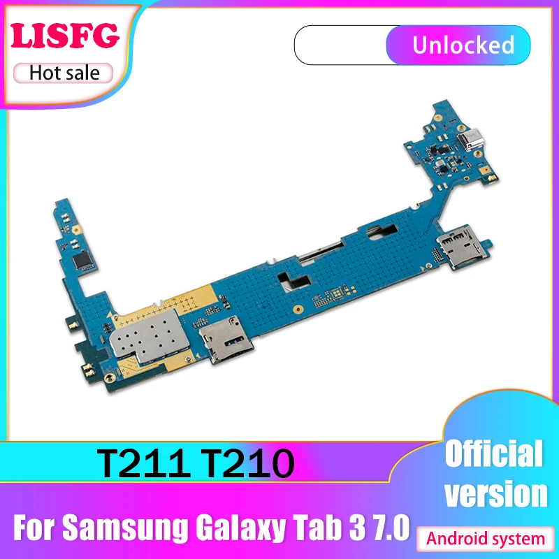 Оригинальная разблокированная Логическая плата для Samsung Galaxy Tab 3 7 0 T210 T211