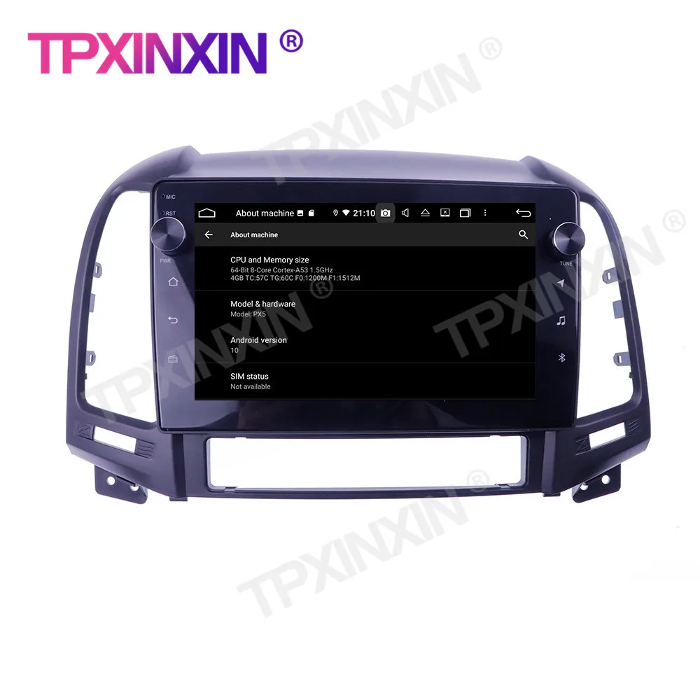 Фото Автомобильный мультимедийный плеер, для Hyundai Santa FE/IX45 2006 +, Android 10, 4 +, 128, GPS, Carplay, Tesla, головное устройство, аудио, радио, навигация №2