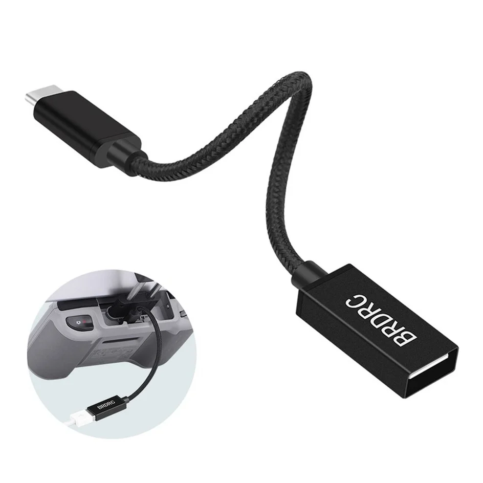 

Адаптер USB C к USB A OTG для DJI Mavic AIR 2/ 2S MINI 2/ FPV Goggles V2, мобильные телефоны, смартфоны, планшеты, легкое подключение