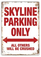 skyline parking metal wall sign plaque art nissan gtr r32 r33 r34 r35 carvisit our store more products