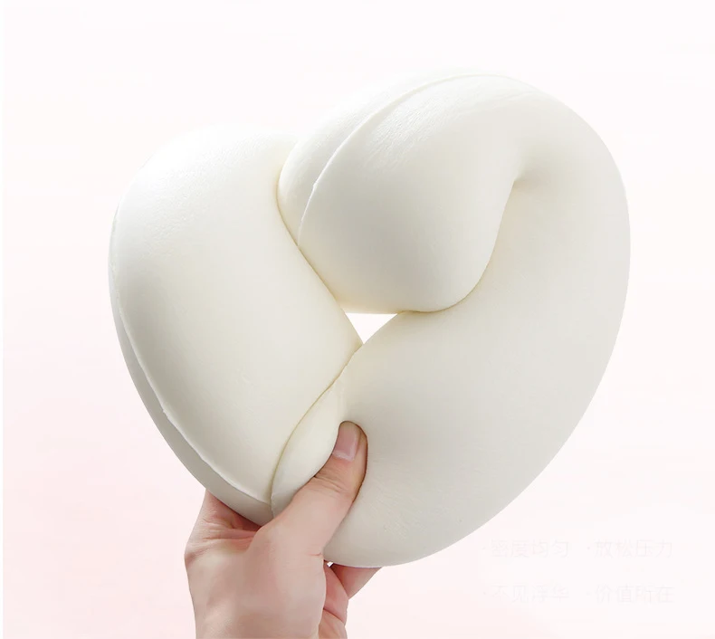 Подушка для шеи с капюшоном хлопковая дорожная эргономичная эффектом памяти