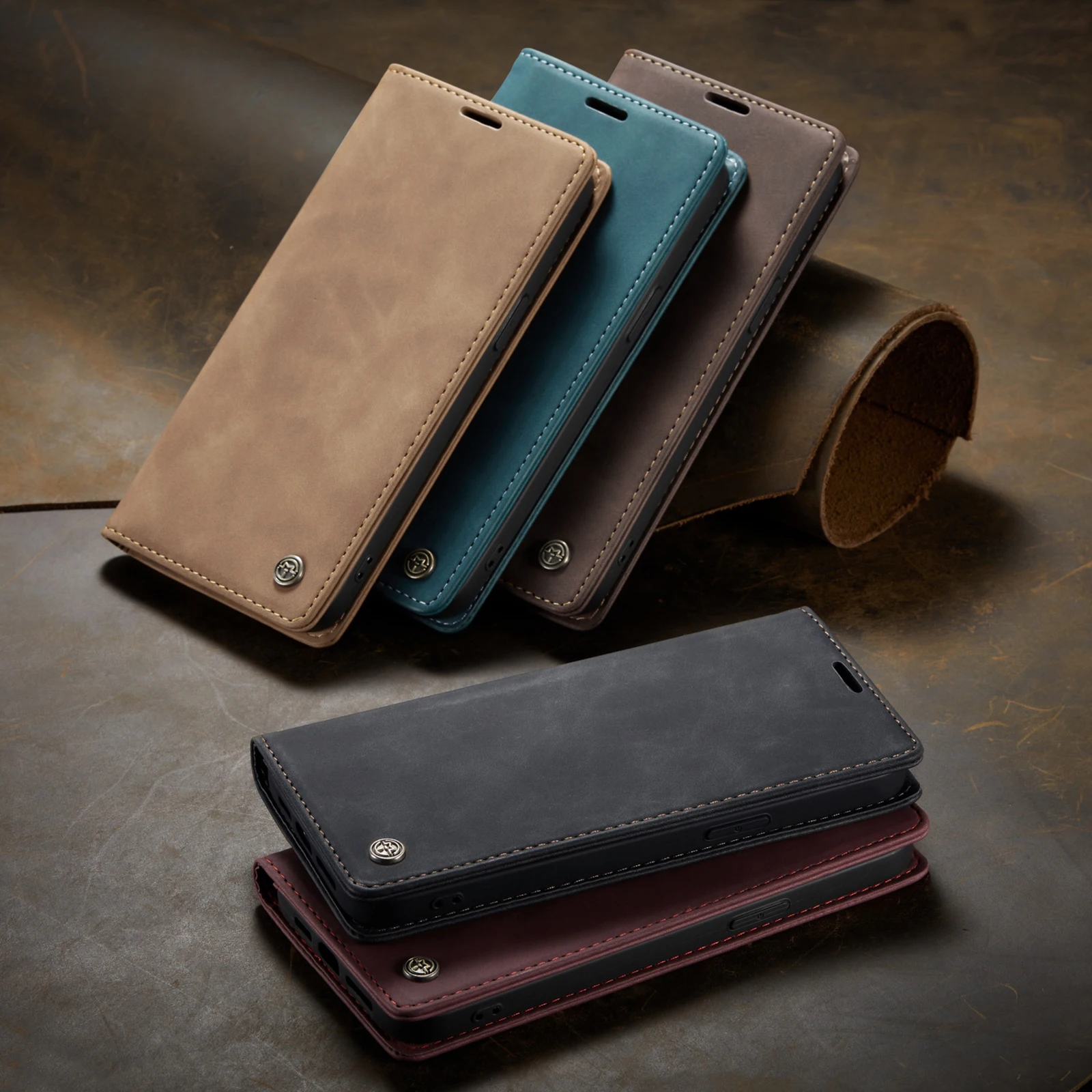 

CaseMe Flip Leather Case For XiaoMi 9 9T CC9 Note10 For RedMi K20 K30 F2Pro Note 8 9S Pro Retro Magnetic Card Stand Wallet Cover