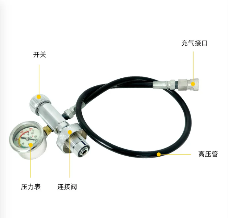 

Scuba converter Diving cylinder inflation valve adapter G5/8 8MM female