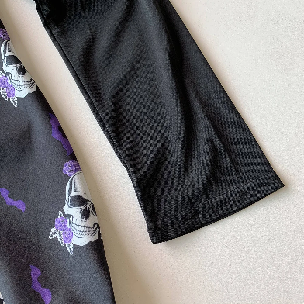 Осеннее готическое винтажное офисное женское платье на Хэллоуин пуловер с