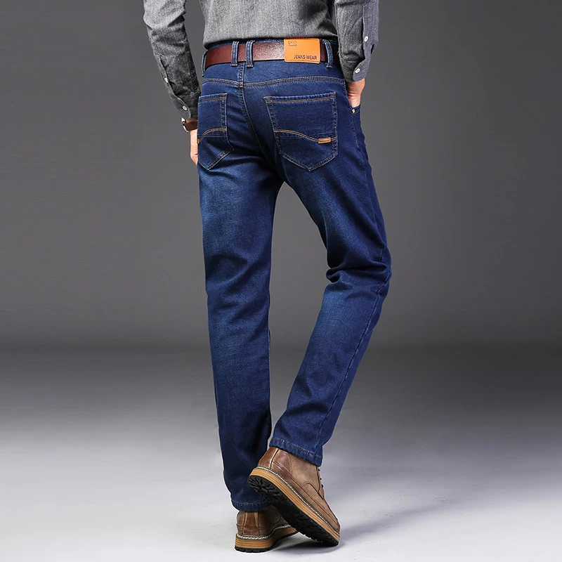 Vomint новые Брендовые мужские джинсы деловые классические прямые повседневные