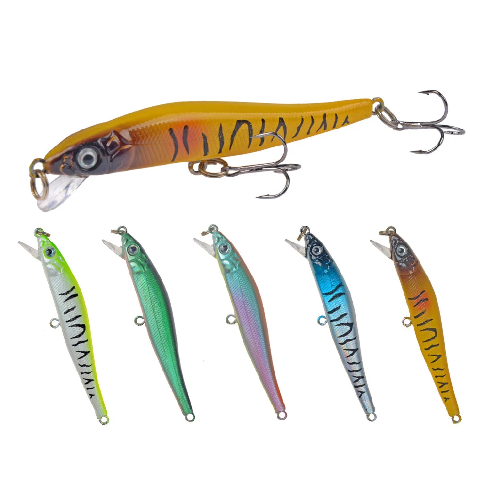 

New Minnow Fishing Lure 80mm 5g Floating Hard Bait Wobbler Jig Bait Crankbait Carp Striped bass Pesca Fishing tackle SwimBait
