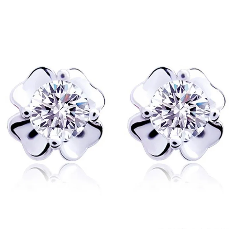 

Новые серебряные серьги, характерные женские серьги с цирконом, инкрустированные дикой вращающейся сливой, ювелирные изделия для ушей