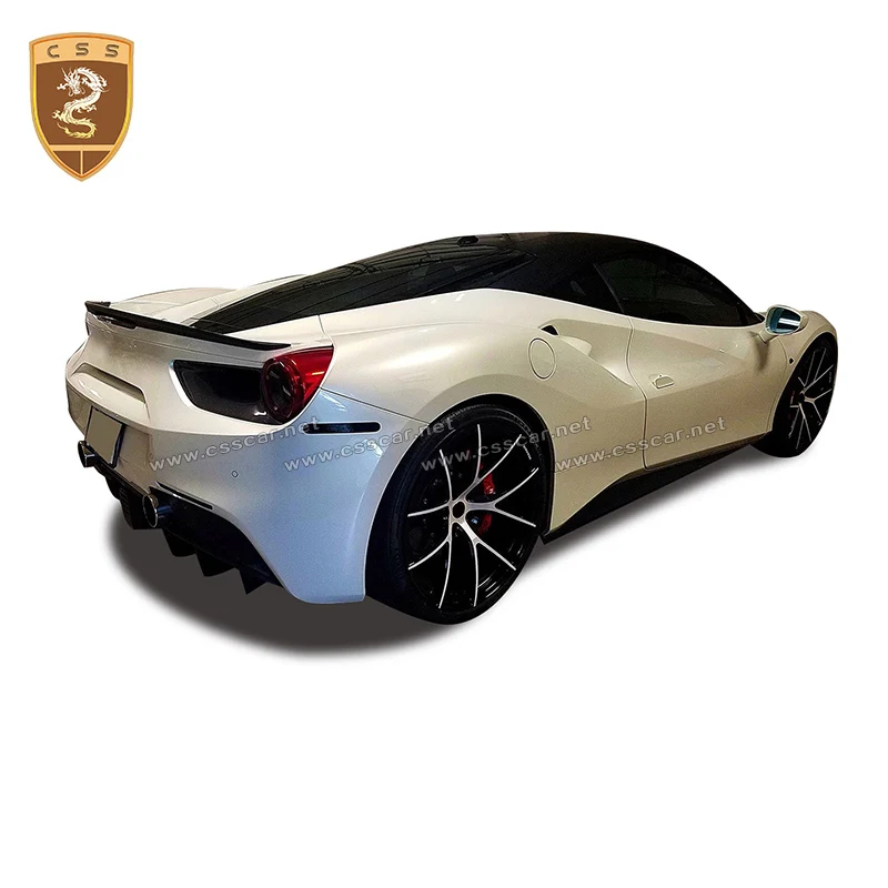 Заднее крыло из углеродного волокна CSSYL для Ferrari 488 задний спойлер spider GTB