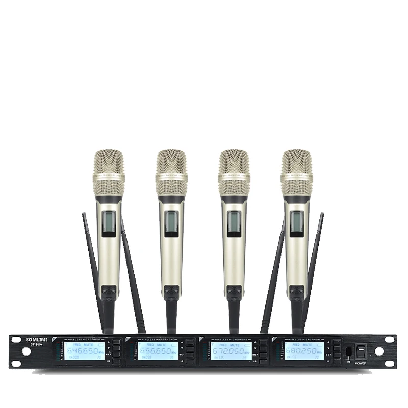 Профессиональная беспроводная гарнитура с микрофоном SOM ST2004 4 канала УВЧ