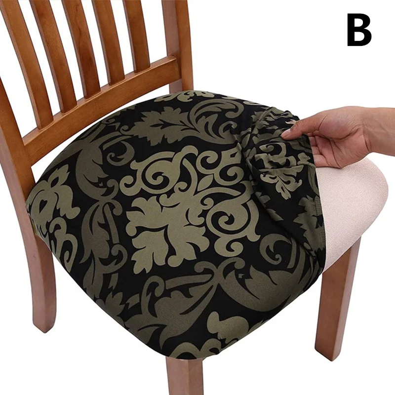 1 шт. съемное эластичное защитное сиденье для обеденного стула чехол сиденья с