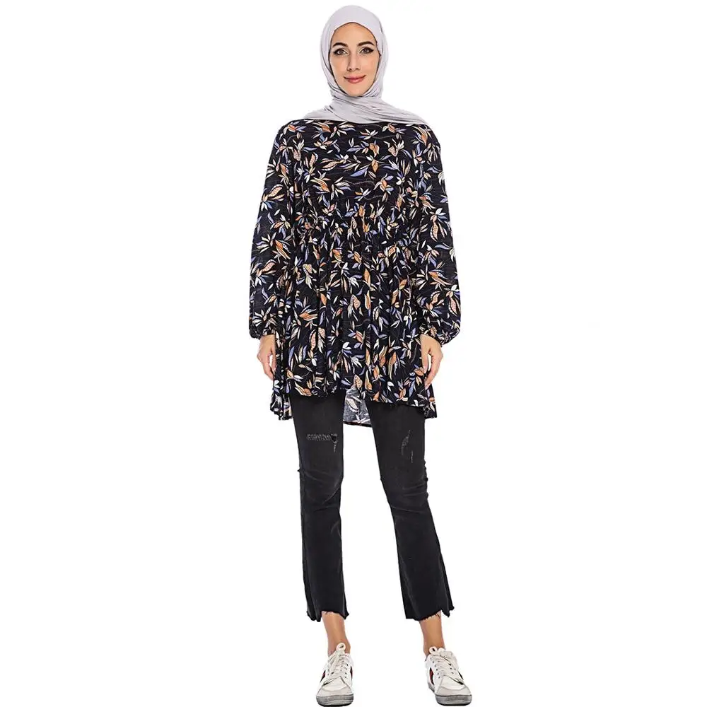 Ropa Arabe Mujer одежда в турецком стиле тонкие повседневные женские топы Tunique Femme Musulmane