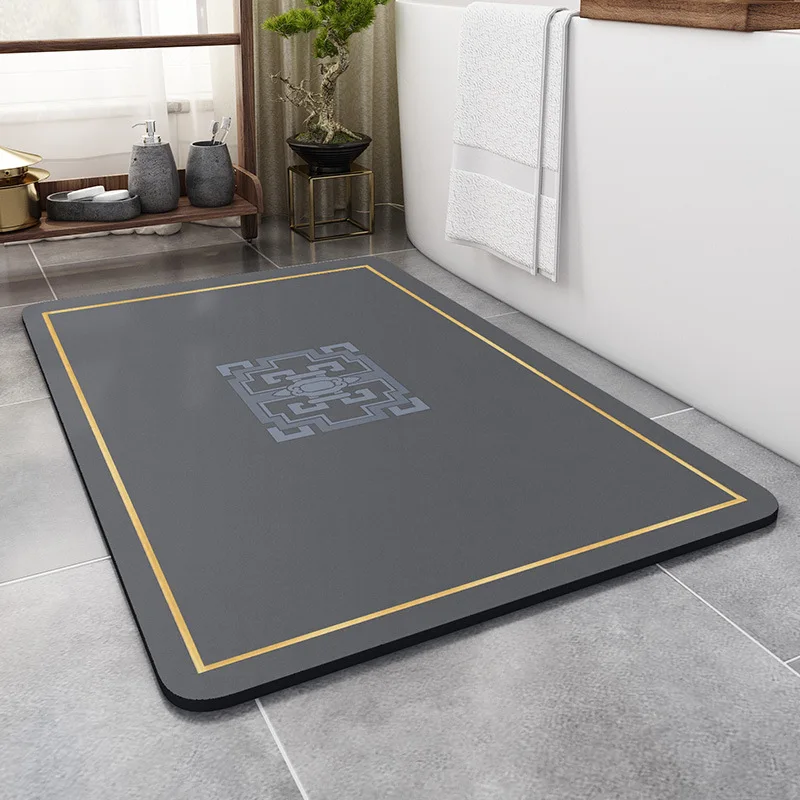 

Eovna Bathroom Absorbent Floor Mats Toilet Household Non-slip Carpets Quick Dry Cleaning Handroom Door Mats Bath Rug