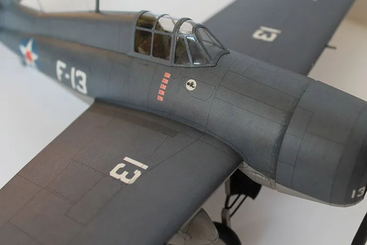 1:33 Scale Grumman F4F Wildcat Fighter сделай сам ручная работа бумажная модель набор головоломок