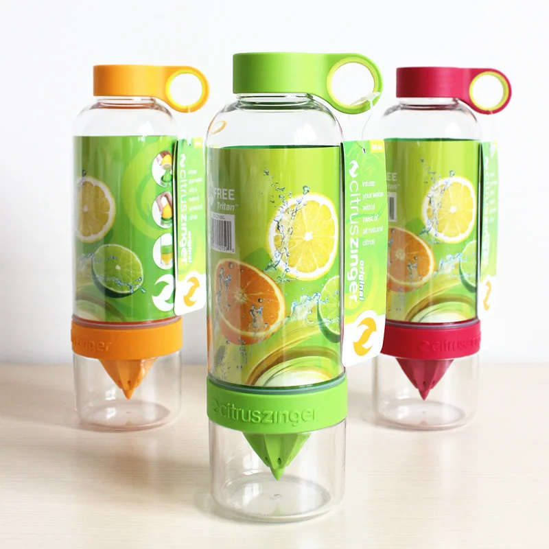 Модная Спортивная бутылка для питьевой воды шейкер лимонного сока ручная