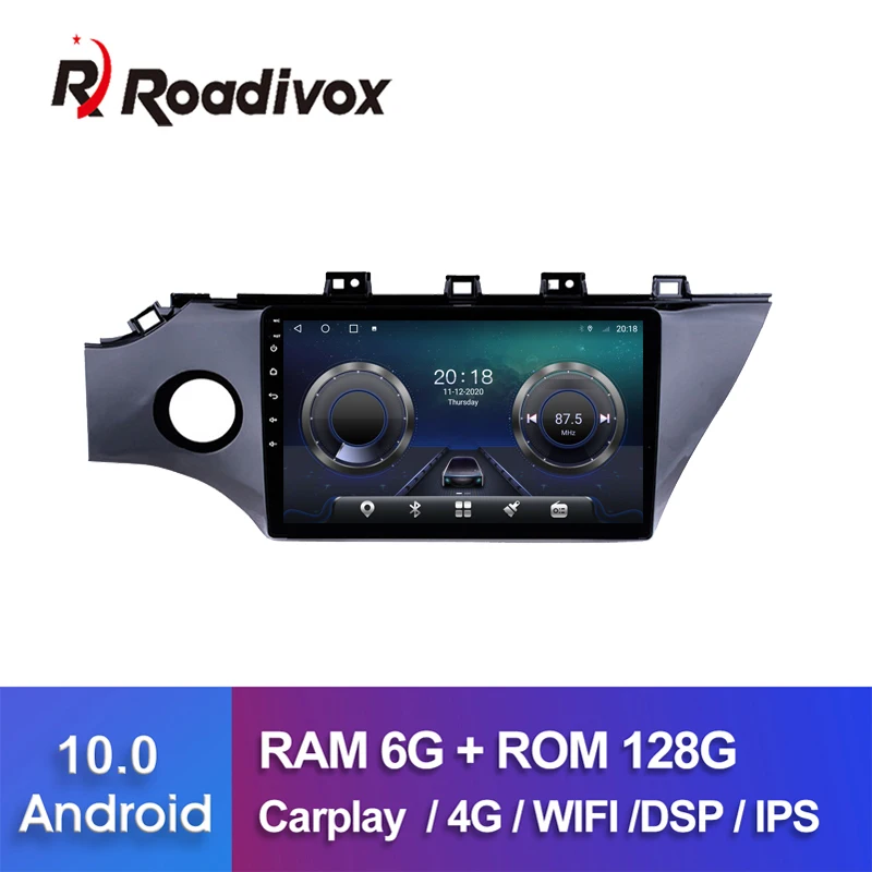 9" Android 10.0 RAM 4G ROM 64G Car DVD For KIA RIO 3 K2 2017 Car Radio Multimedia Player GPS Navigation System Head Unit Video