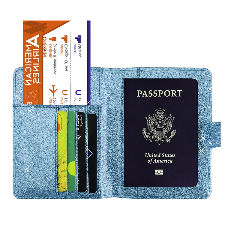 

U.S. Passport Case Anti-magnetic Multi-function Passport Case Document Bank Card Case Leather Ticket