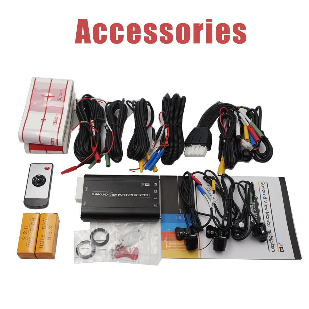 Новая 360 3D автомобильная система наблюдения за птицами бесшовный