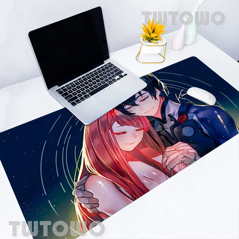 zero two darling computer mouse mat anti slip anime cartoon gamer soft laptop mice pad mouse mat mousepad desktop mouse pad free global shipping