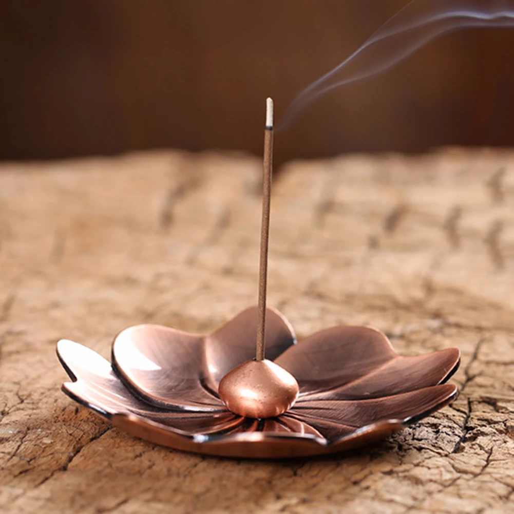 Металлическая пластина горелка буддизм центрифуга палка держатель ладана ясень