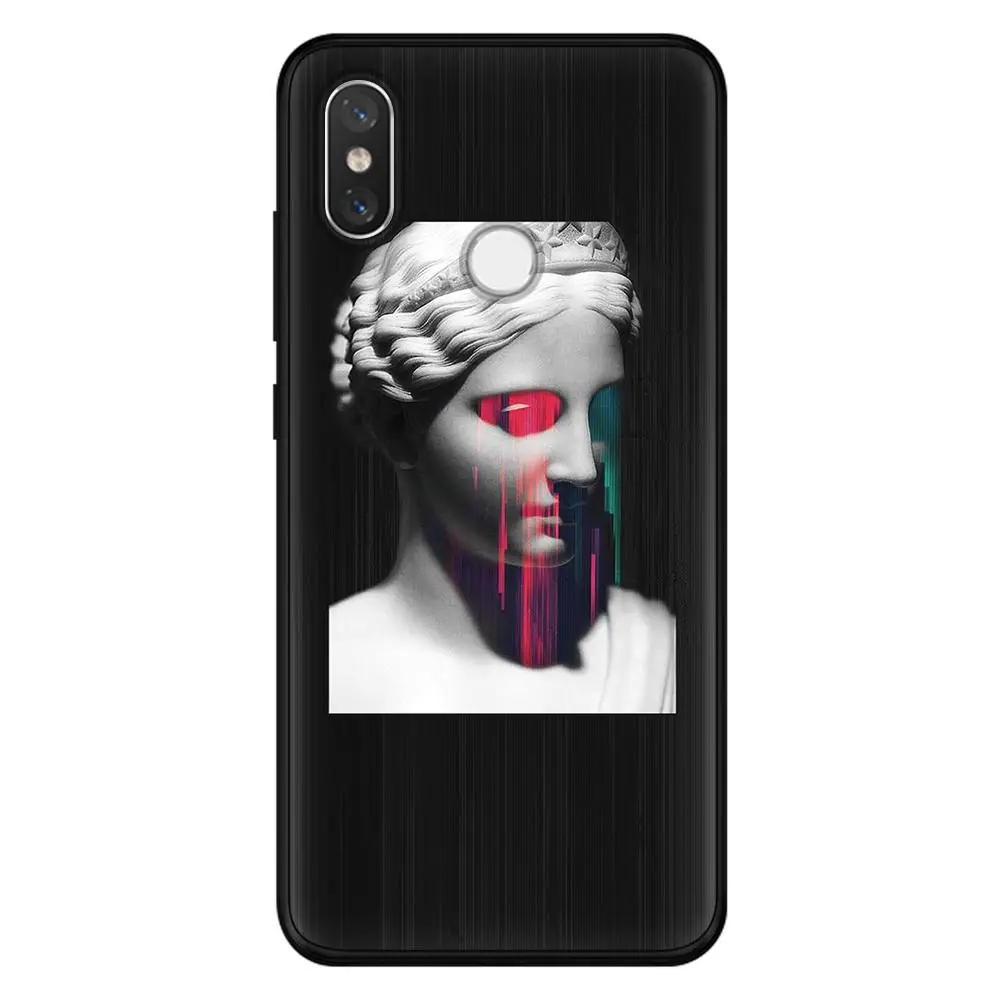 Силиконовый чехол s для Xiao mi Red mi Note 7 S2 5 Plus 6 3 3S Pro 4A 4X 5A 6A чехол для mi 9 8 Lite A3 CC9 CC9e sculpture Art Mona Lisa