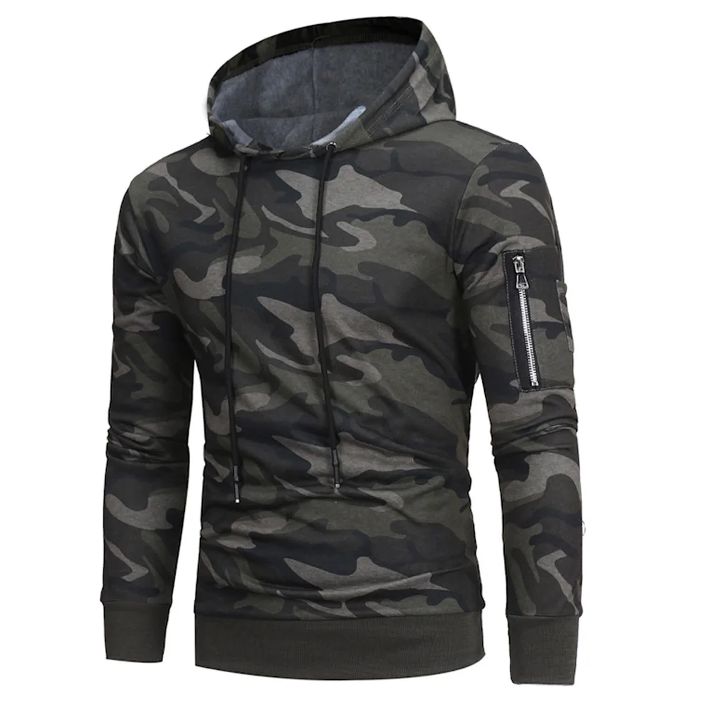 

Camouflage Hoodies Men New Fashion Sweatshirt Male Camo Hoody Hip Autumn Winter Military Hoodie Plus Size Sweatshirt