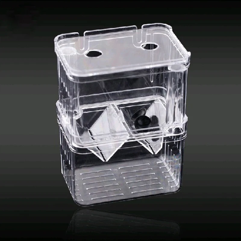 

Fish Tank Aquarium Box Small Fish Isolation Net Tropical Fish Breeding Box Production Box Hatchery Incubator Acrylic Holder