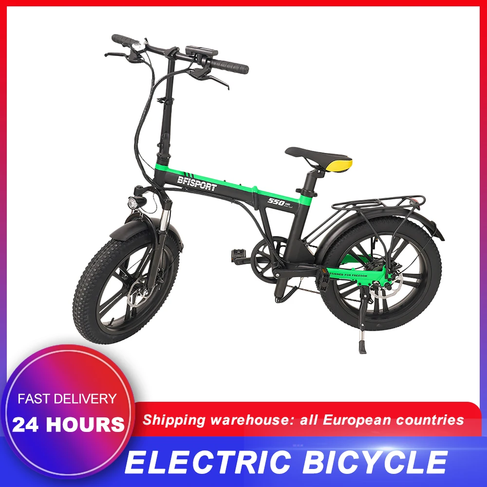 Электрический Снежный велосипед портативный горный складной с литий-ионным