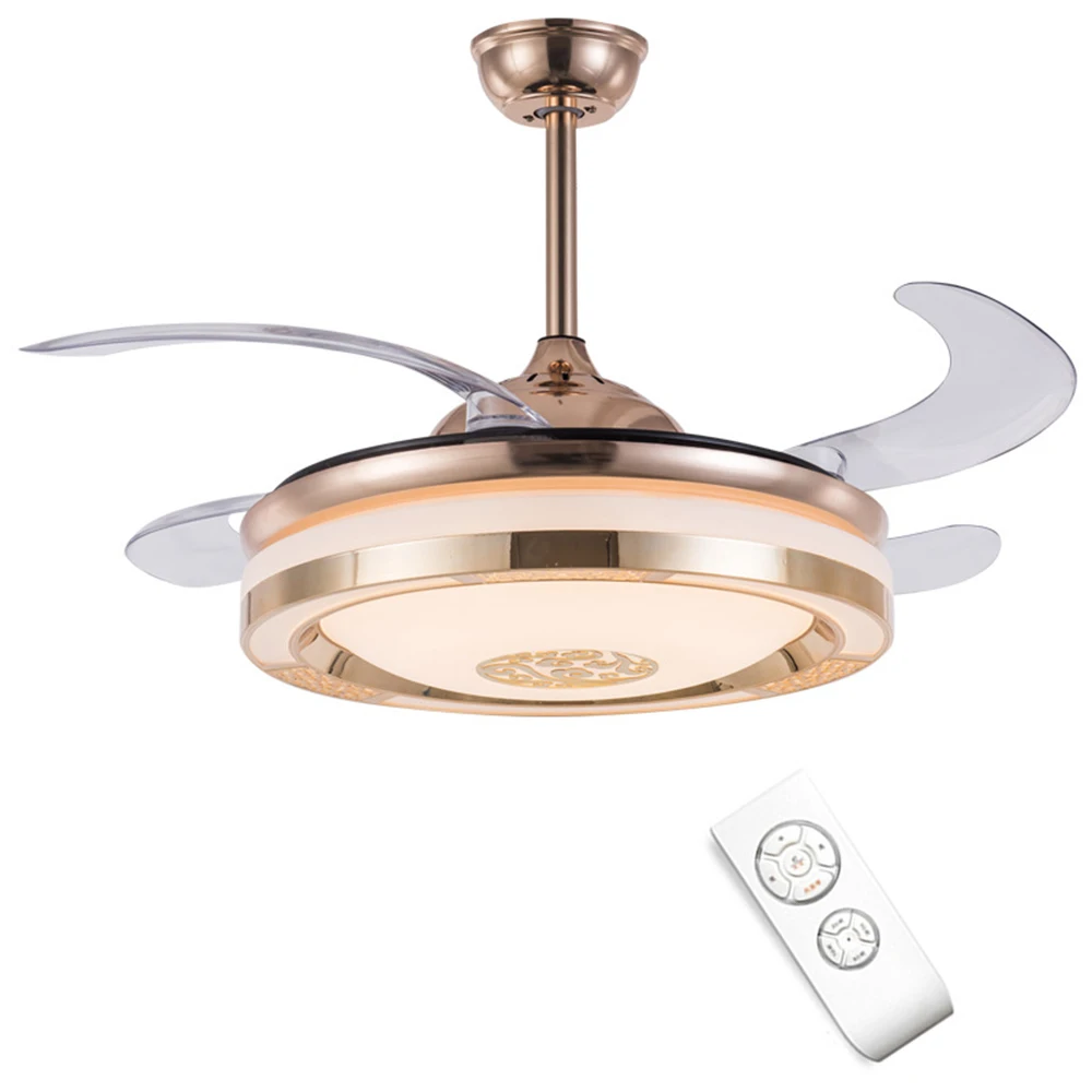 Billig Unsichtbare Led Decke Fan Licht Smat Unterstützung Handy APP Inverter Esszimmer Schlafzimmer Mit Fernbedienung Dimmen