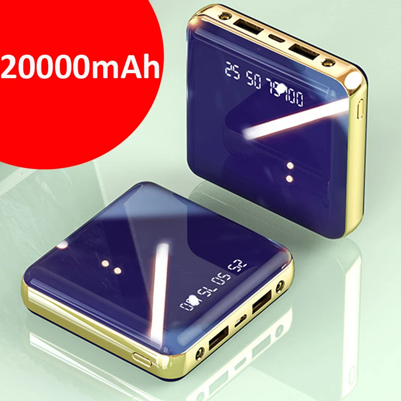 

20000mAh Portable Mini Power Bank Fast Charger Powerbank LED Digital Display External Battery Pack Poverbank for Mobile Phones