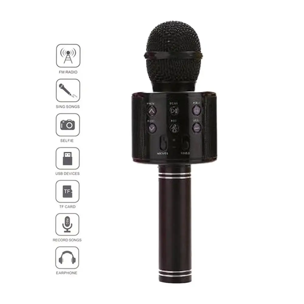 KTV беспроводной караоке ручной микрофон USB плеер Портативный Рождественский день