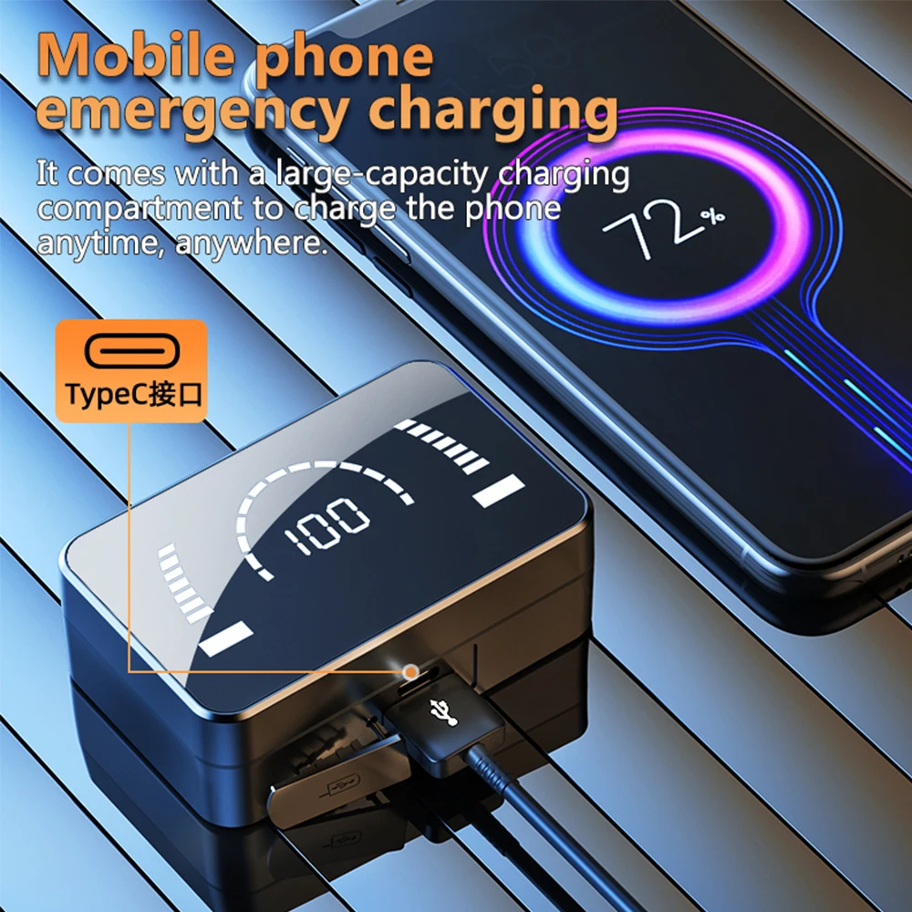 

The Wireless Bluetooth 5.0 Is Cool With A Mirror Suitable For Sports And Can Provide Clear And High-quality Audio For Calls