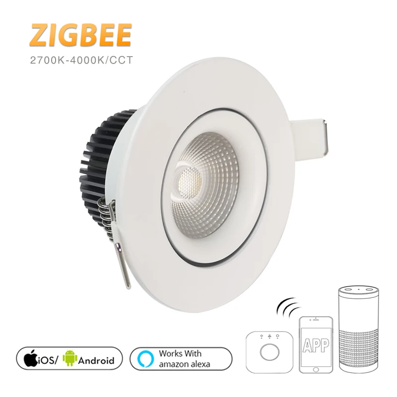 Умный потолочный светильник Zigbee умная лампа направленного света с дистанционным