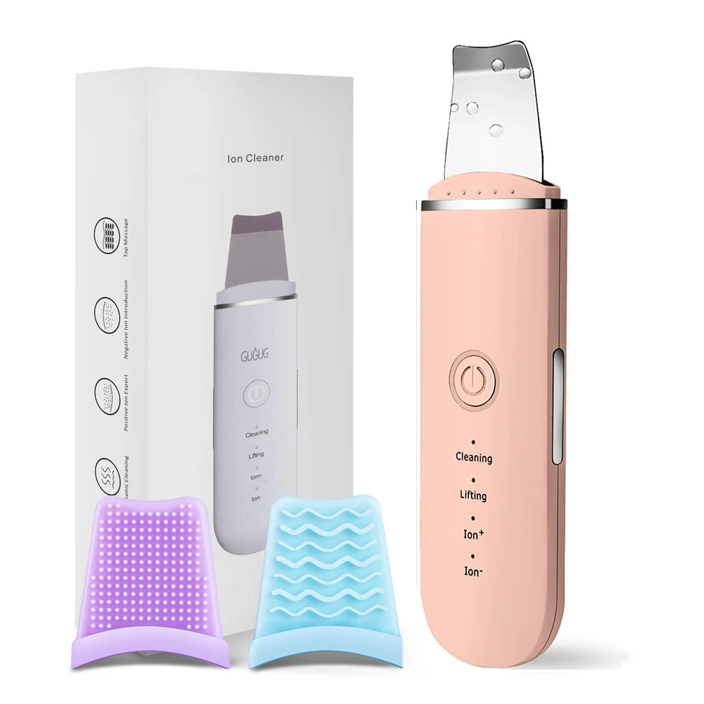 

Ultrasonic Skin Scrubber Skin Spatula Blackhead Remover Pore Cleaner with 4 Modes Skin Care Tools for Facial Deep Cleaning
