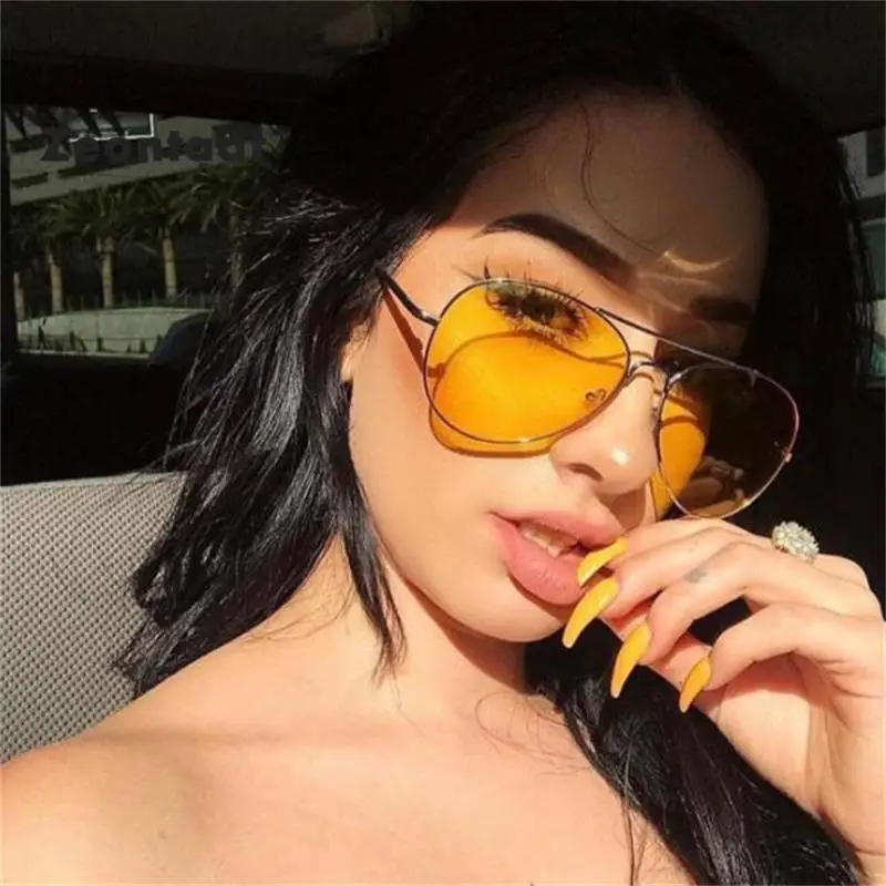 

Fashion Anti Glare Vision Driver Safety Sunglasses Yellow Night Driving Glasses high quality retail/wholesales