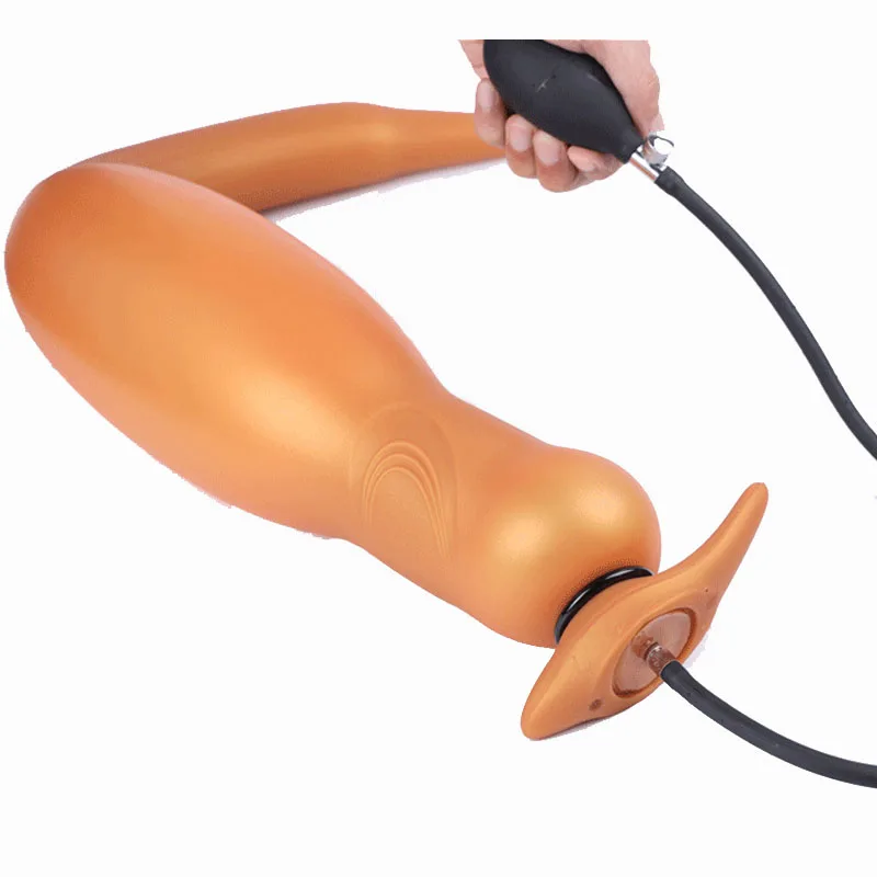 Надувная Анальная пробка Супер длинная с длинным дилдо большой секс-игрушки для