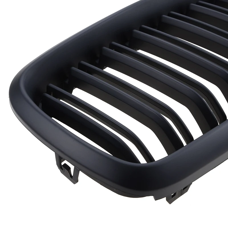 

Front Hood Kidney Grille Bumper Black Dual Grill Fit For BMW F15 X5 X6 F16 2014-2017 ,Car accessories Replacement Part