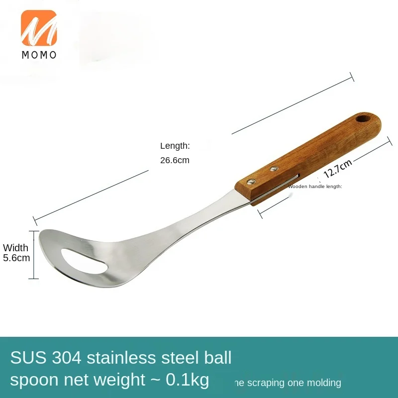 

304 Stainless Steel Meatballs Maker Household Tools Minced Shrimp Mold Squeezing and Rubbing Meat Balls Digging Artifact