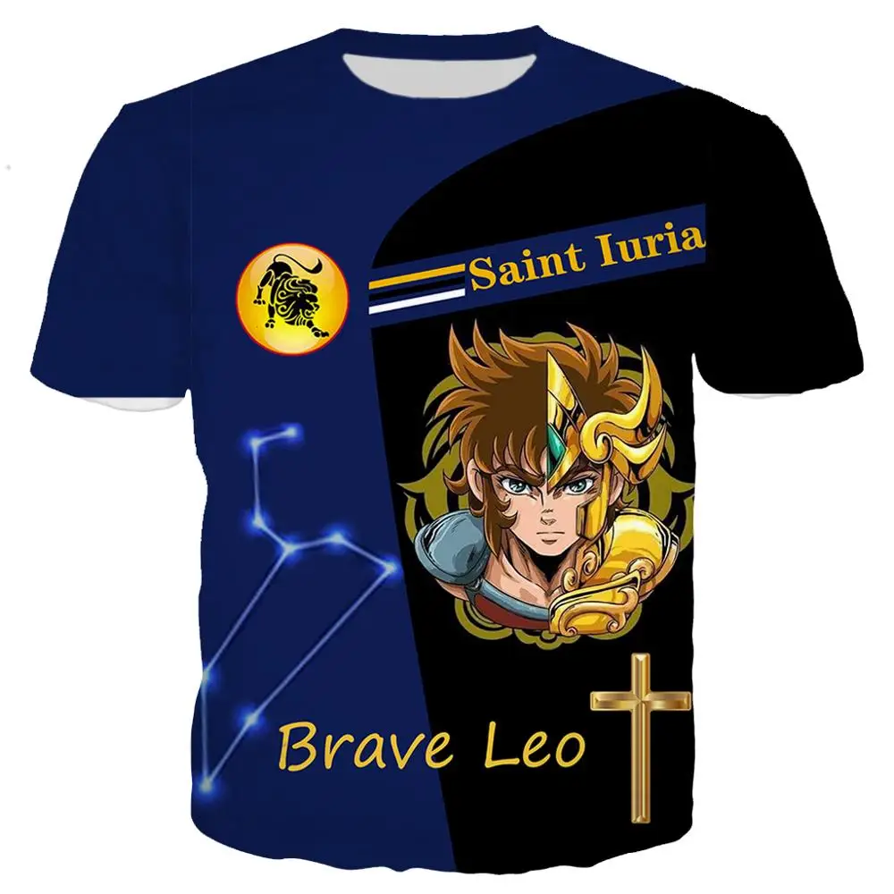 Новое поступление забавная смешная Классическая аниме Saint Seiya 3D принт мужская и