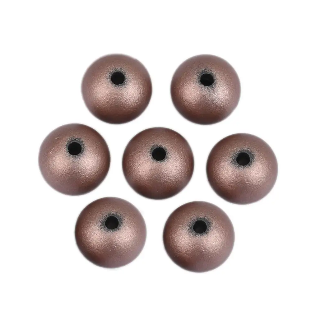Бусины DoreenBeads из АБС пластика Круглые разноцветные модные серьги сделай сам