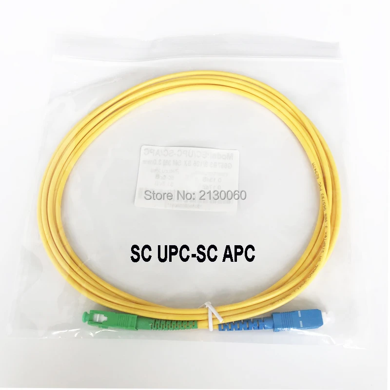 5 шт. 9/125 2 0 ММ LC SC FC ST APC UPC Одномодовый симплексный оптоволоконный патч корд 3 м